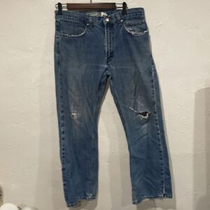 Harley Davidson Straight Relaxed Leg Jeans Size 34/30 Distressed See Pictures